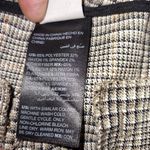 Chico's Metallic Plaid Gray Brown Gold Wide Straight Leg Mid Rise Trouser Pants Photo 6