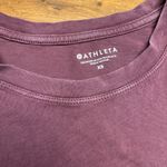 Athleta  Size XS Antique Burgundy Organic Daily Top‎ Long Sleeve Photo 2