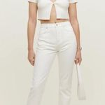 Reformation  Cynthia high rise straight jeans in Vintage White Photo 0
