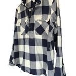 J.Crew navy blue plaid long sleeve pullover size large Photo 6