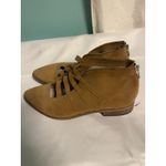 Free People  Emma Ankle Booties Size 40  (9)Tan Suede Strappy Back Zipper Bin2 Photo 4