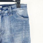 KANCAN Avery Medium Wash Straight Leg High Rise Cargo Jeans, Size 28 Blue Photo 10