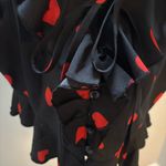 Shein Black and Red Heart Crop Top Size 0X Photo 2