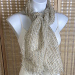 Feline Made In England Filene’s Boston Mohair/WoolTextured Beige Scarf Photo 0