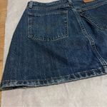 Levi's Distressed Zip Fly Denim High Waist Skirt Size 26 EUC Photo 3
