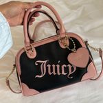 Juicy Couture Embroidered Juicy Black Pink Crossbody Bag Photo 1