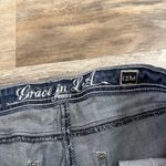 GRACE IN LA  Bootcut Jeans Women’s 12M Blue Denim Rhinestone Embellished Pockets Photo 4