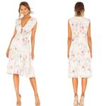 Yumi Kim Ivory Spring Fling Floral Tie Bodice Reminisce Midi Dress Size S Photo 1