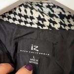 Iz Byer  California NWT black and white houndstooth peacoat size Large Photo 2