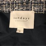Sundays bliss lined jacket navy zip up top blazer size small Photo 6