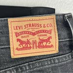 Levi's LEVI’S Wedgie Black Wash Button Fly High Rise Frayed Hem Skinny Jeans, Size 32 Photo 4