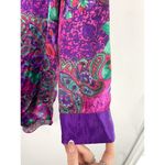 Victoria's Secret Vintage  Gold Label Jewel Tone Satin Sleep Shirt Dress M/L Photo 5