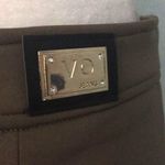 VO Jeans Snake Print Mini Skirt L Gold Polyurethane Front Knit Back Full Zip Photo 3