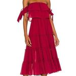 MISA Los Angeles X REVOLVE Micaela Dress Burgundy Womens Medium Photo 0