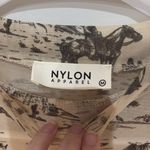 Tan mesh Rodeo patterned long sleeve Photo 2