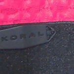 Koral Pink Black Sports Bra S Textured Racerback New with Tags (NWT) Photo 4