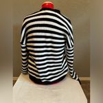 Hot Topic Black and White Striped Cardigan Photo 2