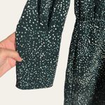 H by Halston Green Scattered Dots Print Long Sleeve A-Line Dress Size M NWT Photo 4