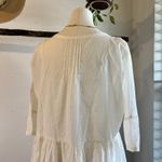 Current/Elliott Current Elliott White 100% Cotton Pleated Lace Babydoll Mini Dress Size XS Photo 5