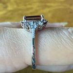 Red Labradorite Vermelho Red Garnet Sterling Silver Ring Size 9.75 Photo 2