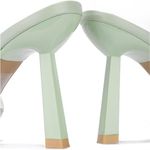 Cape Robbin - Ruthie Sage Square Open Toe heel with Link Chain Trim Photo 3