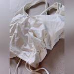 Catalina  swimwear 1 piece separate top dress size M silky stretchy cream color Photo 4