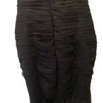 AMSALE Mermaid Tulle Bodycon Maxi Formal Dress 10 Padded Push~Up Bust Wedding Black Photo 9