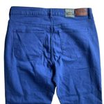 Ralph Lauren LRL Denim Premier Skinny Cropped Jeans NWT Royal Blue Plus Size 16 Photo 4