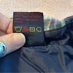 Brittania vintage wool yellow blue plaid flannel size M outdoors granola Size M Photo 4