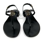 Burberry  Emily TB Logo Slingback Thong Monogram Leather Sandal EU 36 - US 6 Photo 5