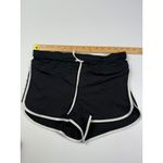 Athleta  Running Shorts White‎ Trim Athletic Gym Activewear Black Size M Photo 4