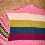 Tabitha Webb Wool Black Striped Pink Cardigan Sweater Photo 7