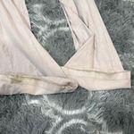 Aritzia tna baby pink flared high waisted leggings size Xs Has some staining a Photo 5