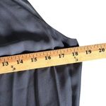 Vince ‎ 100% Silk Shift Dress Sz S Gray Floral Print Minimalist Chic Halter Neck Photo 3