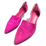 Jenni Kayne  D’Orsay Flat hot pink suede California cool Barbiecore US 9 EU 39 Photo 0