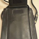 Fossil Vintage Black Leather Organizer Crossbody Bag Photo 8