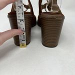 Circus by Sam Edelman  Kiera Brown Block Heel Lace Up Gladiator Sandals Size 8.5M Photo 9