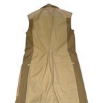 frame denim FRAME Tonal Sleeveless Khaki‎ Jumpsuit Two-Tone Utility Style Casual Chic Sz XS Photo 13
