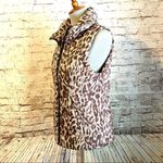 CAbi Puffer Vest Leopard Cheetah Animal Print S Photo 2