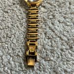 Anne Klein women’s vintage gold tone bracelet wristwatch OS measurements shown Photo 4