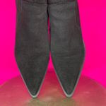 ZARA Black Split Suede High Ankle Heeled Western Boot Sz 9 Photo 2