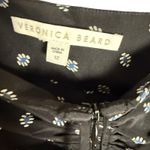 Veronica Beard Ari Black Silk Blend Ruched Asymmetrical Midi Skirt Size 12 Photo 7