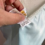 1980s Vintage Barbizon Blue Satin Nightgown Sz M Size M Photo 8
