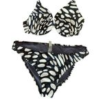Victoria's Secret  dark Blue and White Bikini set size L Photo 1