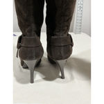 Woman’s Worthington Brown Micro Fiber Strappy Side Zip Otk Platform Boots 8.5 M Photo 6