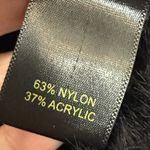 House of Harlow  1960 Small Black Fuzzy Cropped Polo Sweater Whimsygoth Photo 3