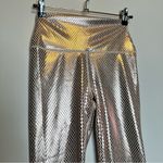 Carbon 38 Scales Shine 7/8 High Rise Legging Size S Rose Gold Metallic Foil NWOT Pink Photo 4
