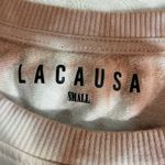 Lacausa NWT  (Anthropologie),C'est La Vie Tie Dye Crewneck Sweatshirt, Clay, S Photo 4