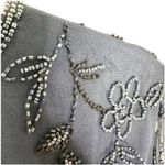 Mac Duggal NWT V-Neck Navy Gown Size 16 Beaded Ruffle Bell Sleeve Formal Photo 6