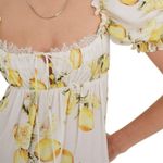 For Love & Lemons Serafina Citrus Print Open Back Mini Dress Size Large NWT Photo 2